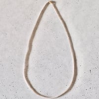 Clear  |  みすみ編み1連マグネットネックレス（50cm）