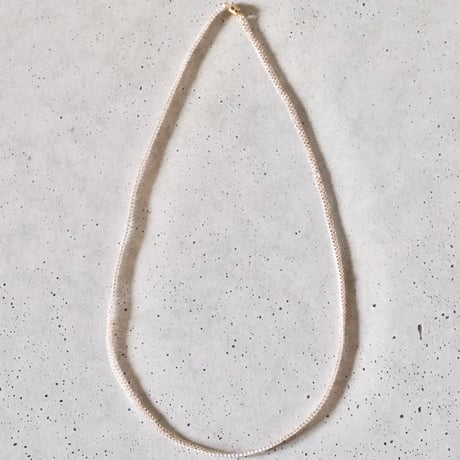 Clear  |  みすみ編み1連マグネットネックレス（50cm）