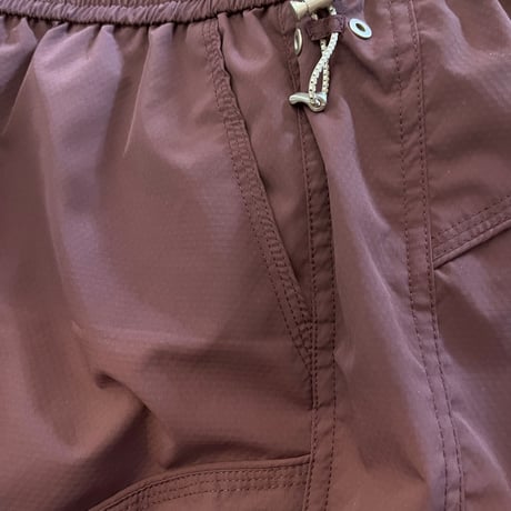 【ラス1 】RUGGED®︎ Packable Utility Nylon Shorts – Burgundy