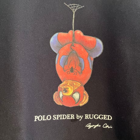 RUGGED "POLO SPIDER" heavy-weight sweat (12.0oz/裏起毛/Navy)