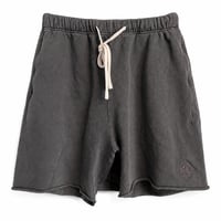 RUGGED®︎ ''rhombus logo'' Washed Fade Sweat Shorts (Charcoal Gray)