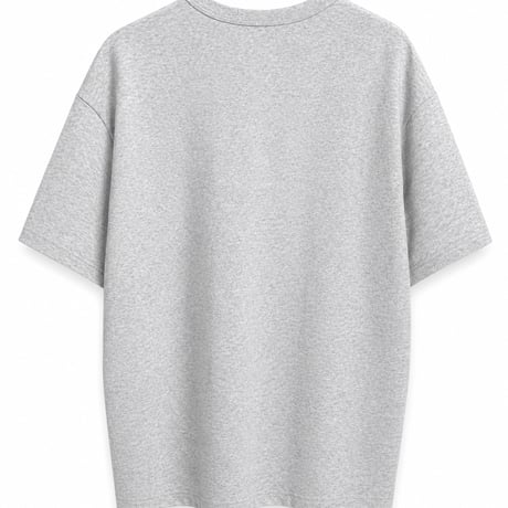 【ラス1 】RUGGED®︎ ''MILANO LOGO'' heavyweight embroidered tee (Heather Gray/11.5oz)