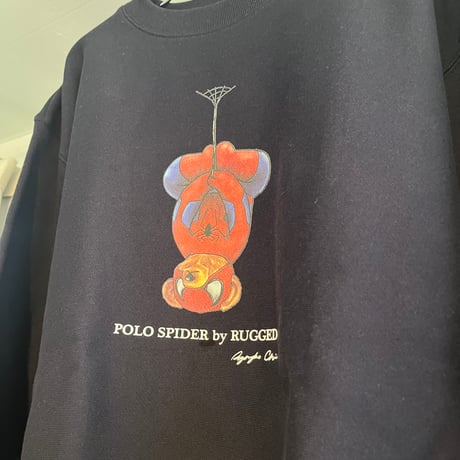 RUGGED "POLO SPIDER" heavy-weight sweat (12.0oz/裏起毛/Navy)
