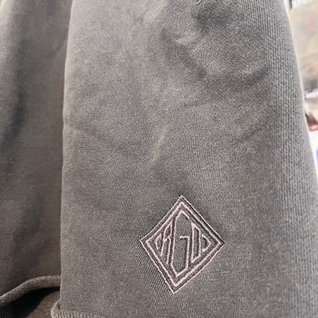 RUGGED®︎ ''rhombus logo'' Washed Fade Sweat Shorts (Charcoal Gray)
