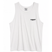 【残り僅か】RUGGED "rugged®︎” tanktop (White/5.6oz)