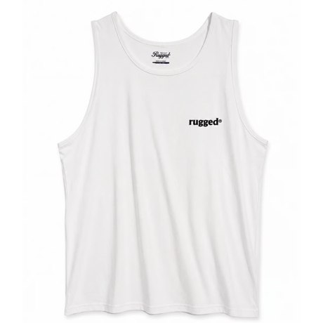 【残り僅か】RUGGED "rugged®︎” tanktop (White/5.6oz)