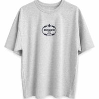 【ラス1 】RUGGED®︎ ''MILANO LOGO'' heavyweight embroidered tee (Heather Gray/11.5oz)