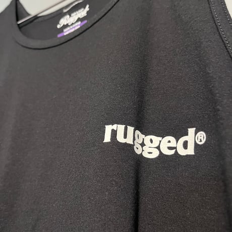 【残り僅か】RUGGED "rugged®︎” tanktop (Black/5.6oz)