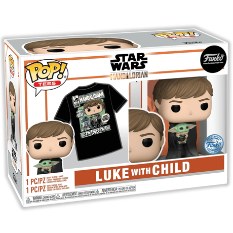 2021年 ファンコポップ 『マンダロリアン』ルーク w/ザ・チャイルド（グローグー） Tシャツセット　Funko POP! ＆ Tee Star Wars: The Mandalorian