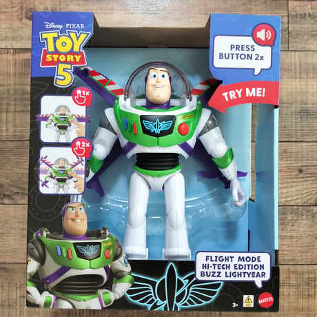 トイストーリー5　マテル　Hi-Tec バズ・ライトイヤー　トーキング・アクションフィギュア　Toy Story 5　Flight Mode Hi-TechBuzz Lightyear