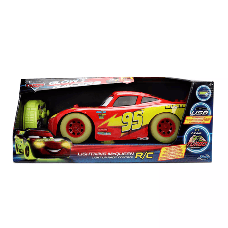 Jada Toys ピクサー カーズ  ライトニング・マックイーン　Glow Racers 1:14スケール ライトアップ RC