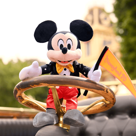 Disneyland 70周年　ミッキーマウス　ぬいぐるみ　Mickey Mouse Plush – Disneyland 70th Anniversary