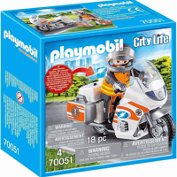 プレイモービル 70051 レスキュー エマージェンシー・バイク Playmobil 70051 City Life Emergency Motorcycle