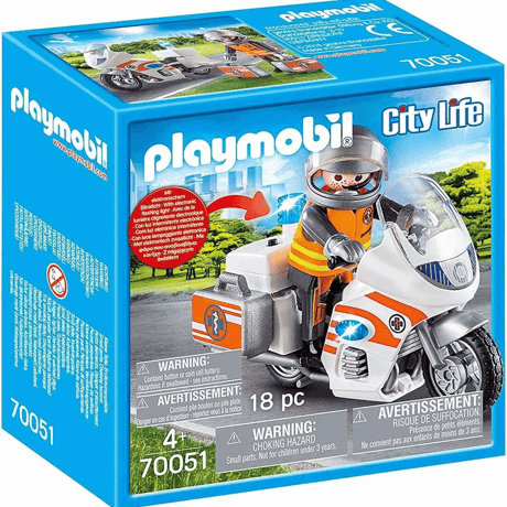 プレイモービル 70051 レスキュー エマージェンシー・バイク Playmobil 70051 City Life Emergency Motorcycle