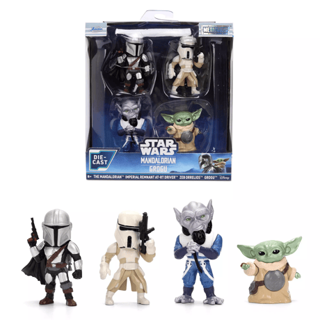 スターウォーズ 『マンダロリアン＆グローグー』　Jada Toys メタルフィグス 4パック