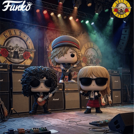 ファンコ ポップ  『ガンズ・アンド・ローゼズ』 40周年　3体セット  Funko Pop! Rocks: Guns N' Roses 40th　set of 3