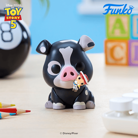 ファンコポップ 『トイストーリー 5』　ブレイズのペットのブタ（ジミーディーン） FUNKO POP! Toy Story 5　Blaze's Pet Pig w/ Jessie