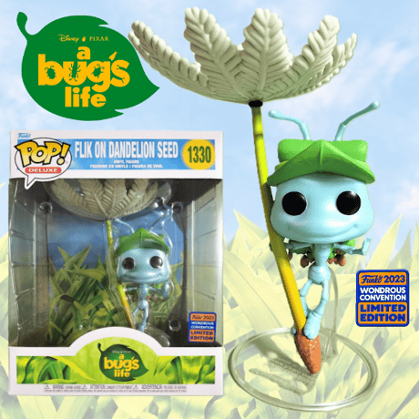 DXファンコポップ 『バグズ・ライフ』フリック on ダンデライオン・シード　Funko Pop! Pixar Bug's Life FLIK ON DANDELION SEED