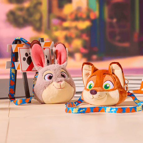 ズートピア2　ジュディ・ホップスとニック・ワイルド　ぬいぐるみ　クロスボディバッグ