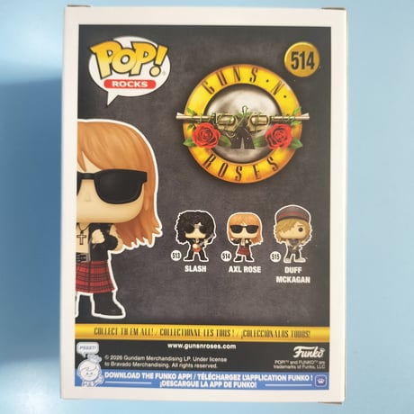 ファンコ ポップ  『ガンズ・アンド・ローゼズ』 40周年　3体セット  Funko Pop! Rocks: Guns N' Roses 40th　set of 3