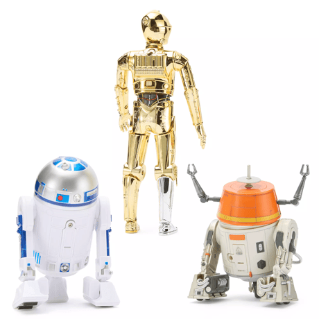 Disney Store『スターウォーズ』　R2-D2、C-3PO、C1-10P トーキングアクションフィギュアセット