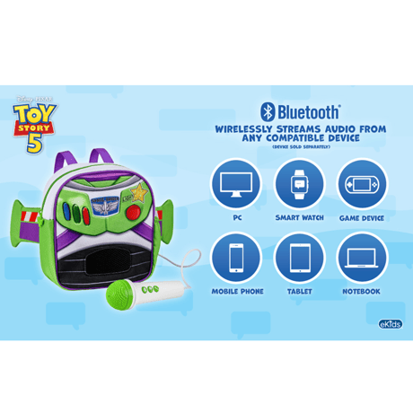 トイストーリー5 バズ・ライトイヤー　ボイスチェンジャー・バックパック（Bluetoothスピーカー内蔵）