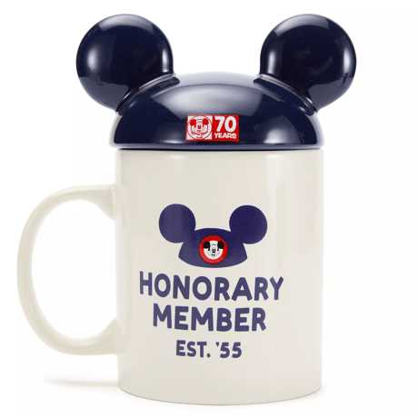 ミッキーマウス・クラブ 70周年記念 イヤーハット蓋付きマグカップ　The Mickey Mouse Club 70th Anniversary Mug with Ear Hat Lid