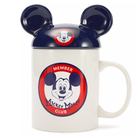 ミッキーマウス・クラブ 70周年記念 イヤーハット蓋付きマグカップ　The Mickey Mouse Club 70th Anniversary Mug with Ear Hat Lid