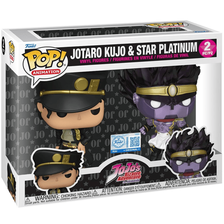 ファンコポップ  『ジョジョの奇妙な冒険』　空条承太郎 & スタープラチナ　FUNKO POP!  JoJo's Bizarre Adventure