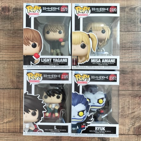 ファンコポップ　『DEATH NOTE（デスノート）』　4体セット　Funko Pop! 　Death Note　set of 4