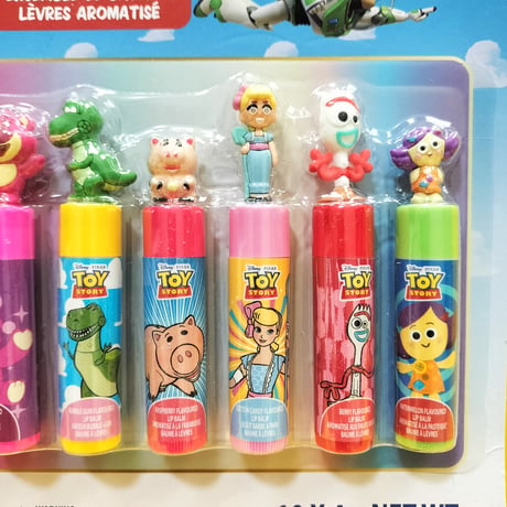 トイストーリー　キャラクターのミニフィギュアが付いたリップバーム10本セット