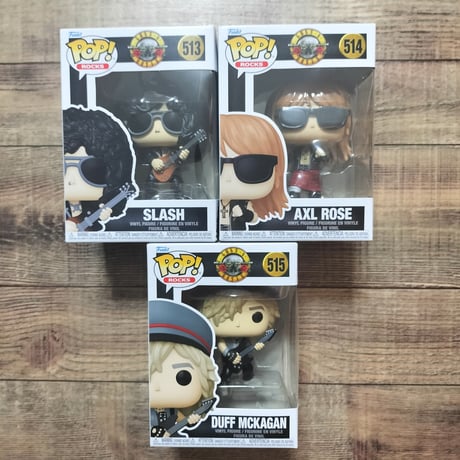 ファンコ ポップ  『ガンズ・アンド・ローゼズ』 40周年　3体セット  Funko Pop! Rocks: Guns N' Roses 40th　set of 3