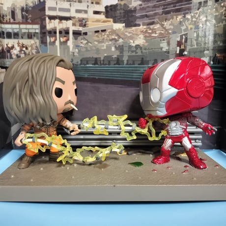 2018年デッドストック！ファンコ マーベル コレクターコープス MCU10周年記念セット　「アイアンマン2」アイアンマンvs.ウィップラッシュ