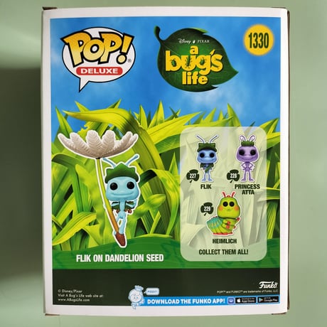 DXファンコポップ 『バグズ・ライフ』フリック on ダンデライオン・シード　Funko Pop! Pixar Bug's Life FLIK ON DANDELION SEED