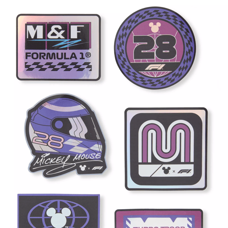 ディズニー×フォーミュラ1® ベロシティ ミッキーマウス ステッカーセット