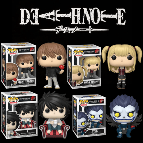 ファンコポップ　『DEATH NOTE（デスノート）』　4体セット　Funko Pop! 　Death Note　set of 4