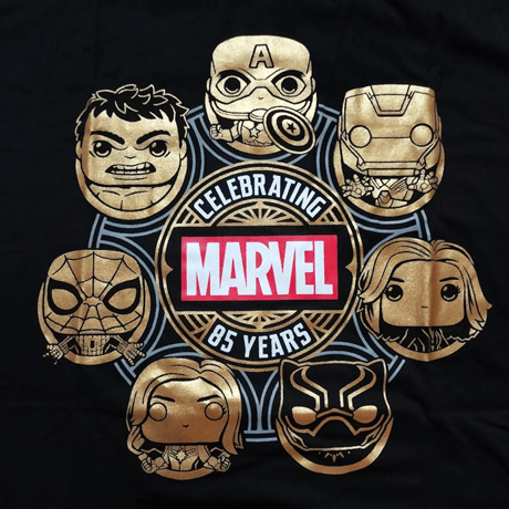 マーベル85周年　ファンコポップ Tシャツ　Marvel’s 85th Anniversary Funko Pop! Tee