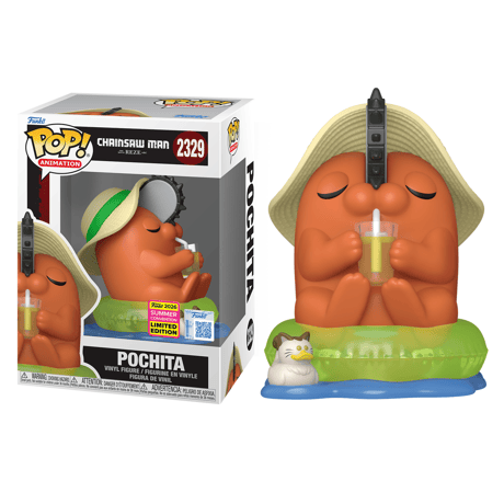 2026SDCC限定ファンコポップ 『チェンソーマン レゼ篇』　ポチタ w/麦わら帽子　FUNKO POP! Chainsaw Man: Reze Arc  Pochita w/Sunhat
