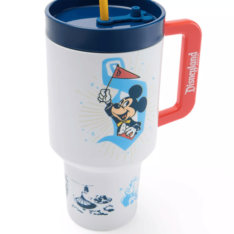 Disneyland 70周年　ミッキーマウス　トラベル・タンブラー　Mickey Mouse Travel Cup w/ Straw – Disneyland 70th Anniversary