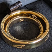 K18ゴールド　ホッキョクグマの結婚指輪　シロクマ刻印マリッジリング　ペアリング【受注生産】