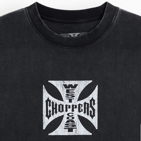 West Coast Choppers/CUT OFF Short  Tee "Vintage Black"