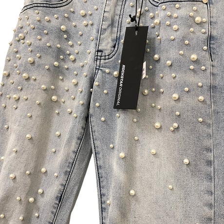 RockStar Original / Pearl Flare denim "BLUE"