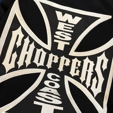 West Coast Choppers/ W.C.C Zip Up Hoodie "BLACK"
