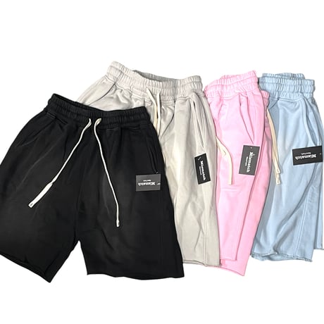 Mismatch NYC/Washed Shorts  (Black/Gray/Pink/Blue)