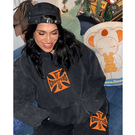 West Coast Choppers/ Logo SweatPants "Vintage BLACK" (SET UP)