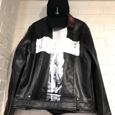 By The R/ Cross Paint Riders Jacket