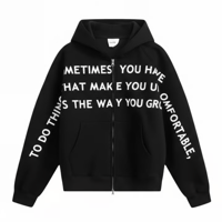 Mismatch NYC/Logo Zip Short Hoodie