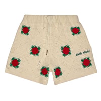 6th NBHD / Crochet Knit  Shorts (CREAM)