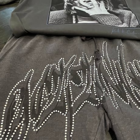 Rhinestone washed Shorts