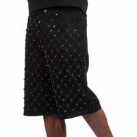 RockStar Original /  Rhinestone Short denim "BLACK"